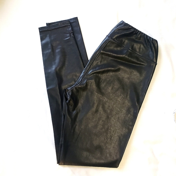 WILFRED FREE Vegan Leather Skinny Pants | Black | Size Small - Picture 2 of 8